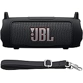 Baval Silicone Case Compatible with JBL Flip 7 Portable Bluetooth Speaker(Black Cover)