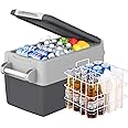 Setpower AJ30 Portable Refrigerator,Portable Freezer,32 Quart Electric Cooler,Car Refrigerator,12/24V DC Cable & 110/240V AC,Car Fridge for Camping,Truck,RV,Travel,Fishing