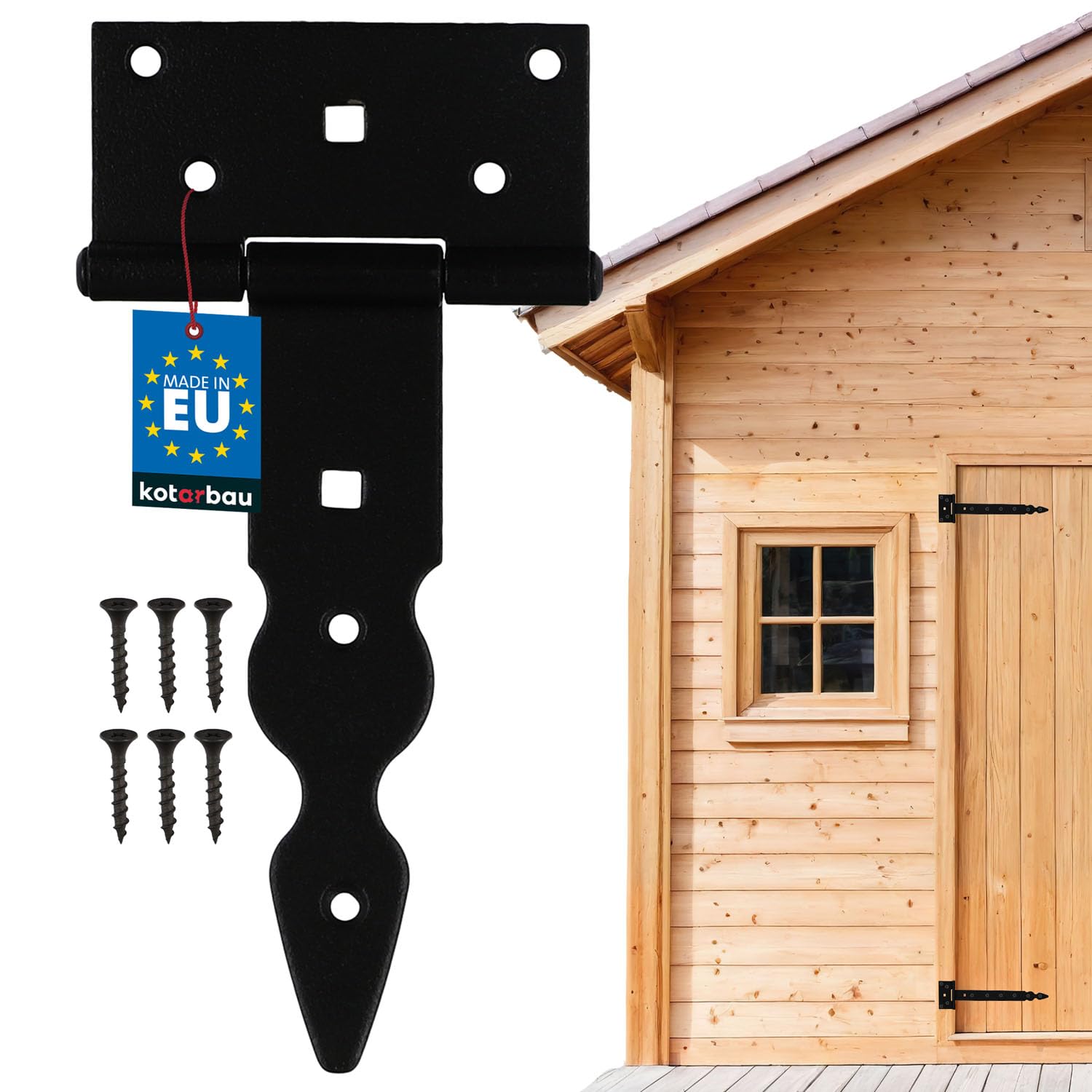 KOTARBAU ZSY0705 T-Hinge, Black, 150 mm