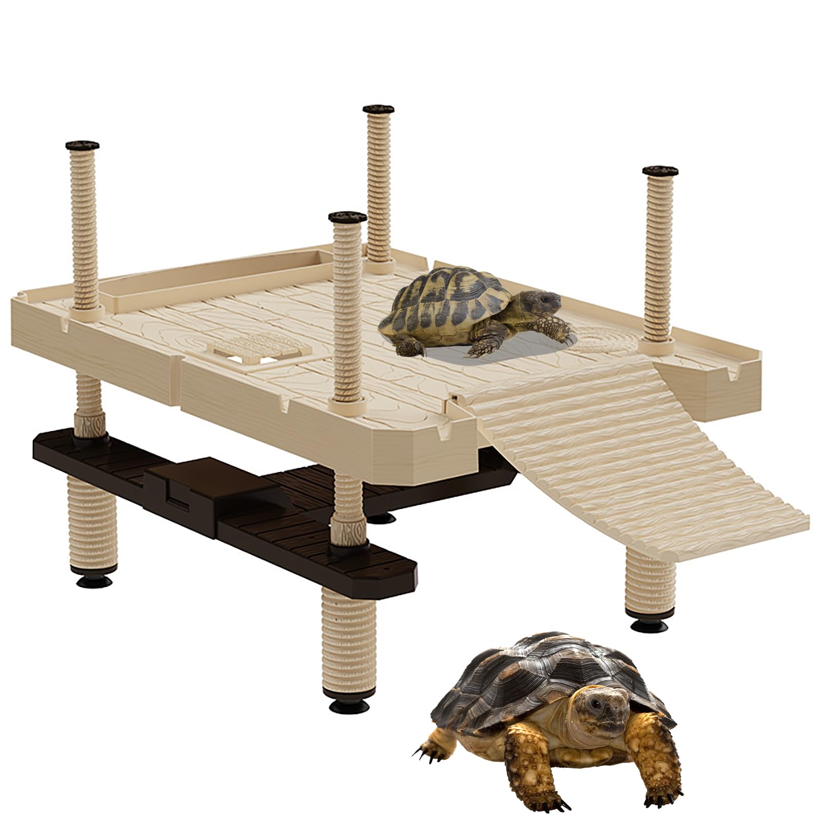 AMZTEMU Turtle basking platform large, Terrapin tank, Turtle dock -SIZE:L