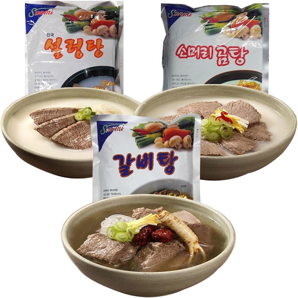 [Genuine Korean Food] Series 01 : Pure & Mild - Seolleongtang, Gomtang, Galbi-tang (serve 2 per pack)/1 year long expiry date
