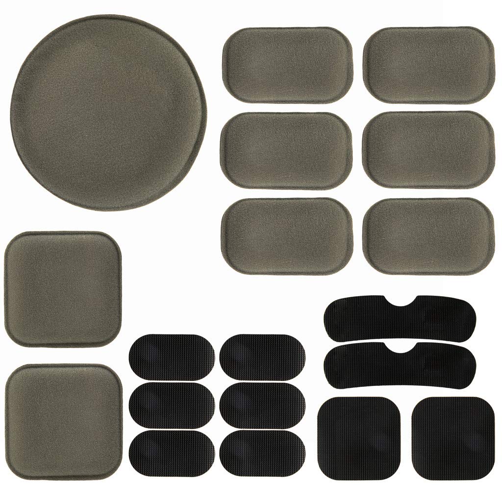 Airsoft Helmet Pads Tactical Helmet Replacement Accessories Soft EVA Foam Insert Motorcycle Padding Kits Bicycle Bike Mats for Costume Cosplay Fast Mich CS Army ACH FMA USMC PASGT (Grey)