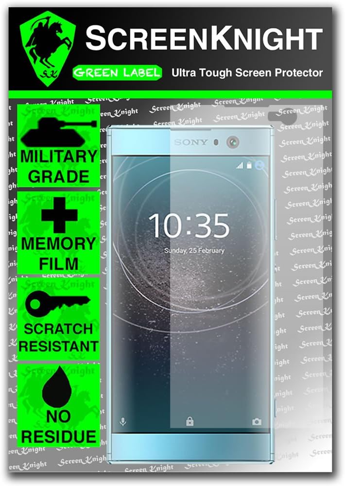 ScreenKnight® Sony Xperia XA2 Screen Protector - Front Military Shield