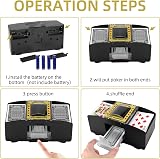 ZONJIE Automatic Card Shuffler 2 Decks Battery Operated Poker Shuffler view 3