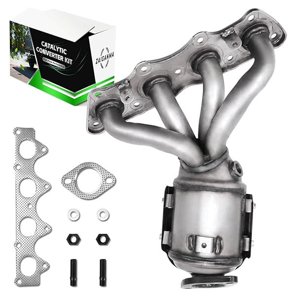 ZAIGANMA UPGRADE CATALYTIC CONVERTER W/GASKET KIT COMPATIBLE WITH 2012 2013 2014 2015 2016 2017 HYUNDAI & KIA – ACCENT, VELOSTER RIO SOUL L4 1.6L REPLACE #674 891, 285102BEF1 DIRECT-FIT(EPA COMPLIANT)