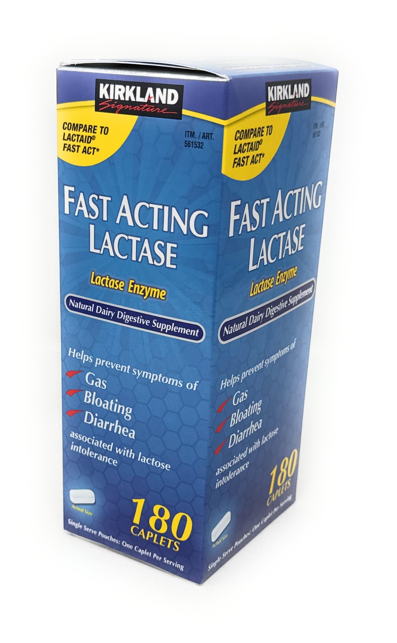 Kirkland Signature Fast Acting Lactase - 180 Caplets