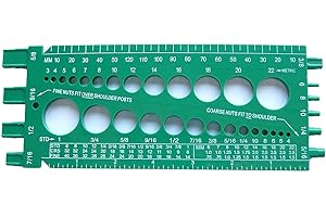 STAINLESS TOWN Stainlesstown Nut Bolt Thread Gauge (Green)