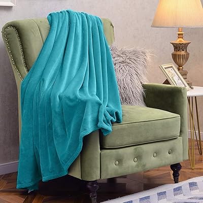 Super Cozy Teal Flannel Blanket for All Seasons Jamaica Ubuy