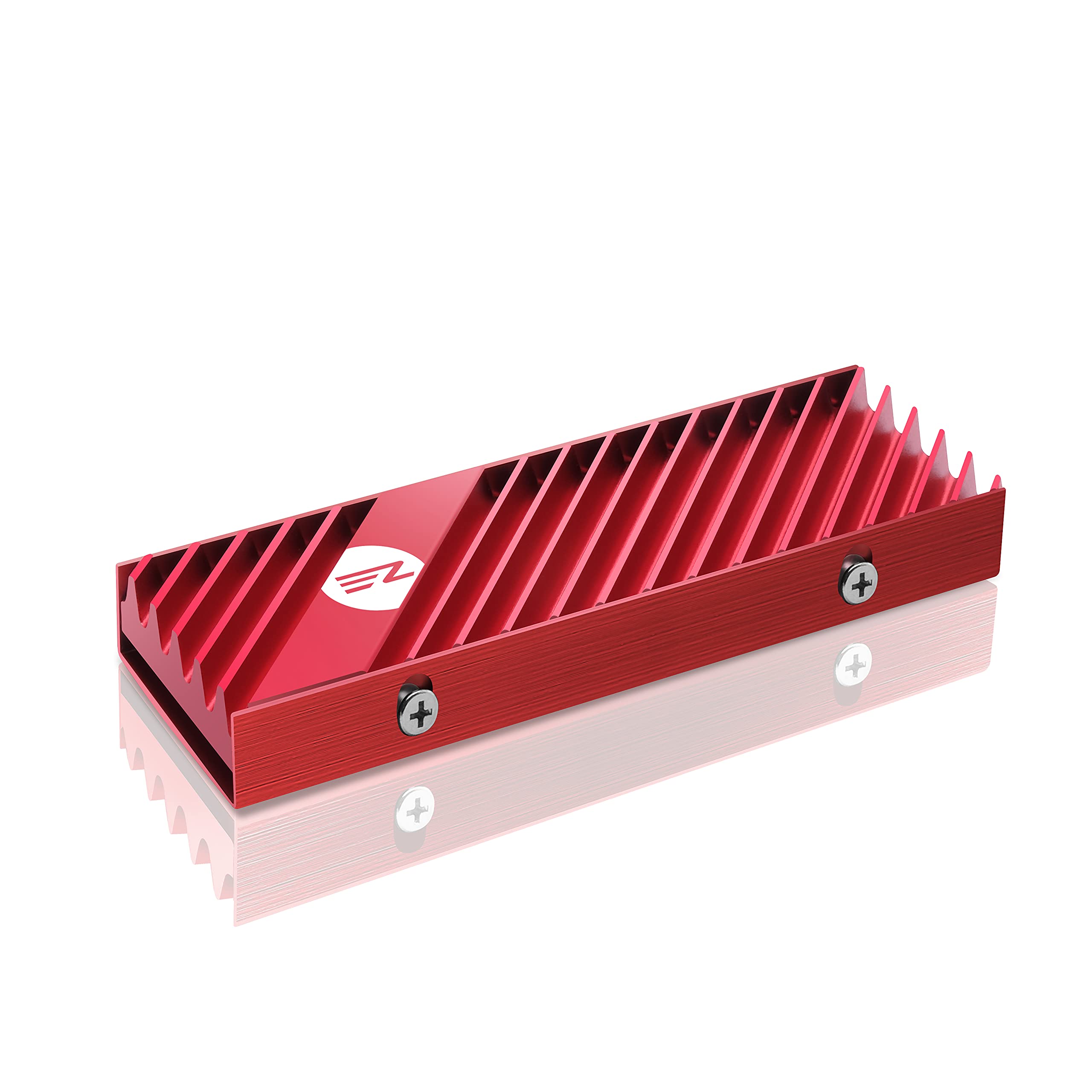 EZDIY-FAB M.2 SSD heatsink 2280, Double-Sided Heat Sink, High Performance SSD Radiator for PC / PS5 for PCIE NVME M.2 SSD or SATA M.2 SSD- Red