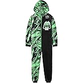 Get Trend One Piece Pajamas for Boys, Teens Fleece Loungewear Soft Jumpsuit Sleepwear Cozy Nightwear Gifts for Boys