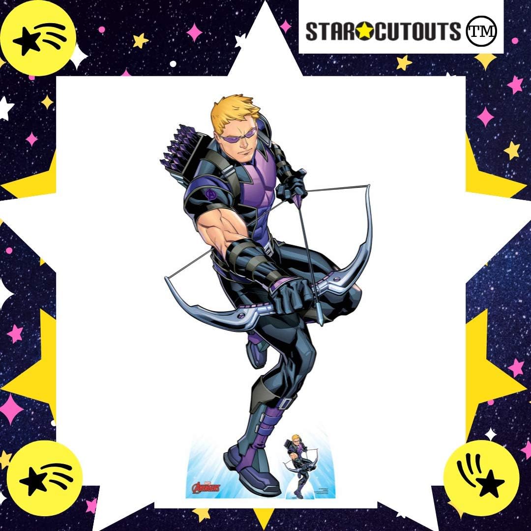 STAR CUTOUTS SC1608 Ltd Hawkeye Bow and Arrow Lifesize Cardboard Cutout Perfect for Marvel Fans Collectors and Events Height 177cm Width 92cm - Image 4
