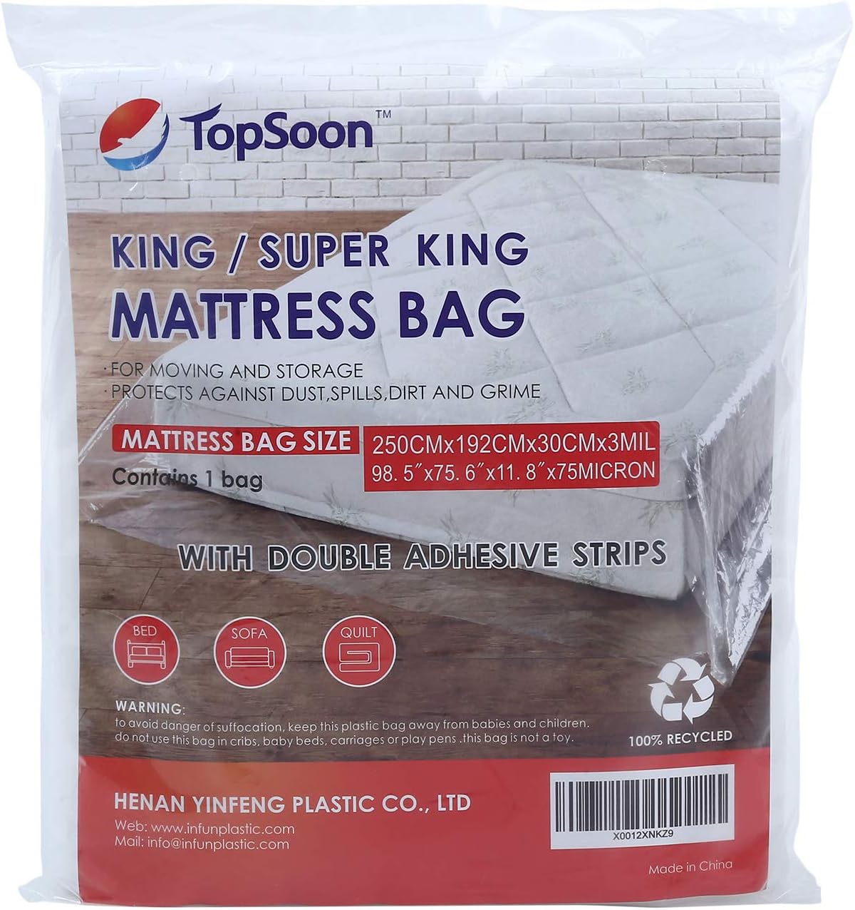 TopSoon Heavy Duty Special King Size Mattress Bags BigaMart