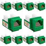 Cmple - 10 Pack Cat6 Keystone Jack Insert Punch