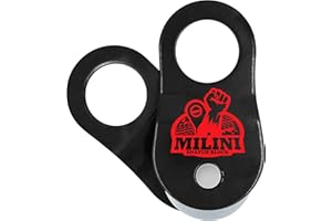 MILINI Snatch Block, Strength Recovery Off-Road Heavy Duty Winches Pulley for Synthetic Rope or Steel Cable, Universal Tackle Block for Truck, Tractor, ATV & UTV (Black, 10T)