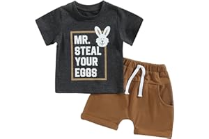 Adobabirl Baby Boy Shorts Set Summer Clothes Short Sleeve Striped Pocket Tshirt and Shorts Casual Toddler Boy Outfits