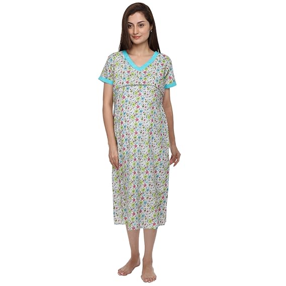 Women's Lizzy Bizzy Printed Feeding Nighty