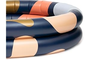 Pool Buoy Round Inflatable Pool with Storage Bag - Premium Outdoor Swimming Pool for Kids, Toddlers, Infants and Adults - Garden and Backyard Pools for Family Summer Pool Party (Leisure Suit Laars)