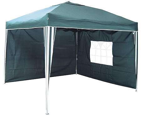 Alu Falt Pavillon, Partyzelt in Grün/Weiß 3 x 3 m 24082