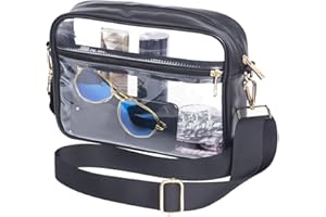 S SUNINESS Clear Stadium Crossbody Bag, Clear Purses Stadium Approved for Concert, Stadium Events, Sports Handbags & Purses