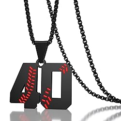Suweibuke Inspiration Baseball Necklaces Baseball