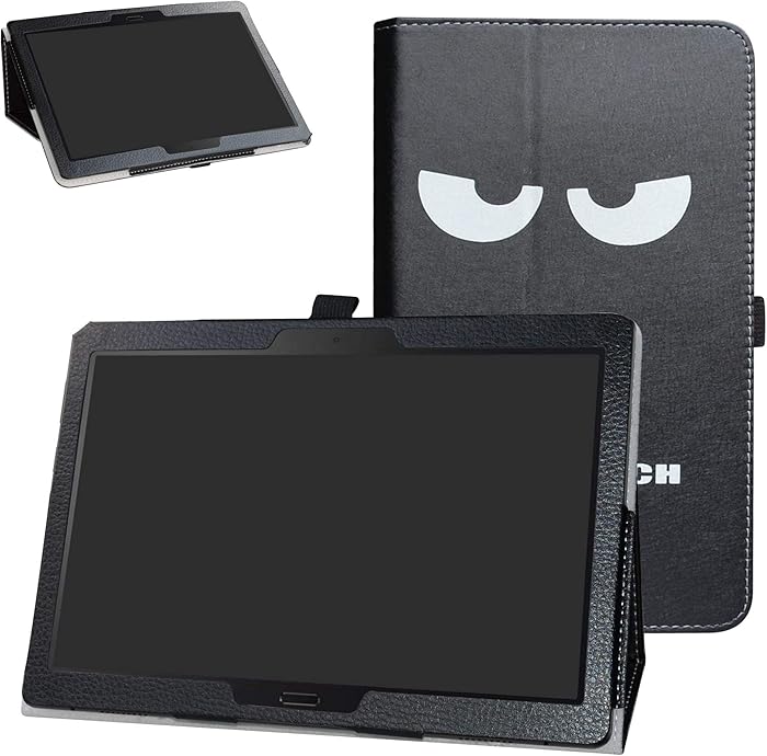 Lenovo Smart Tab M10 /P10 Case,Bige PU Leather Folio 2-Folding Stand Cover for 10.1" Lenovo Smart Tab P10 (TB-X705F) /Smart Tab M10 (TB-X605F) Tablet,Don't Touch