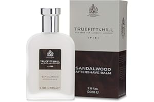 Truefitt & Hill Luxury Aftershave Balm - Sandalwood - Premium Soothing Moisturizer with Aloe Vera Extract - Ideal for Sensitive Skin, Razor Burn Relief, and a Silky Smooth Finish - 3.38 oz.