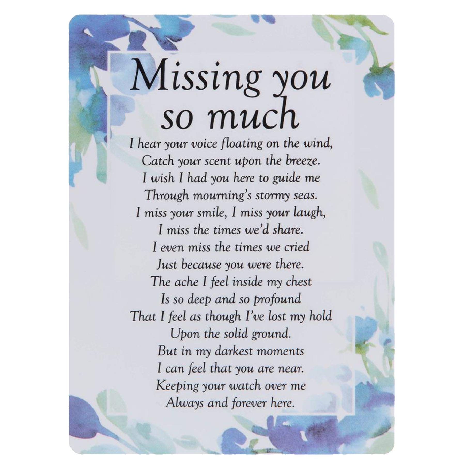 Missing You so Much Waterproof Graveside Memorial Card - TY196