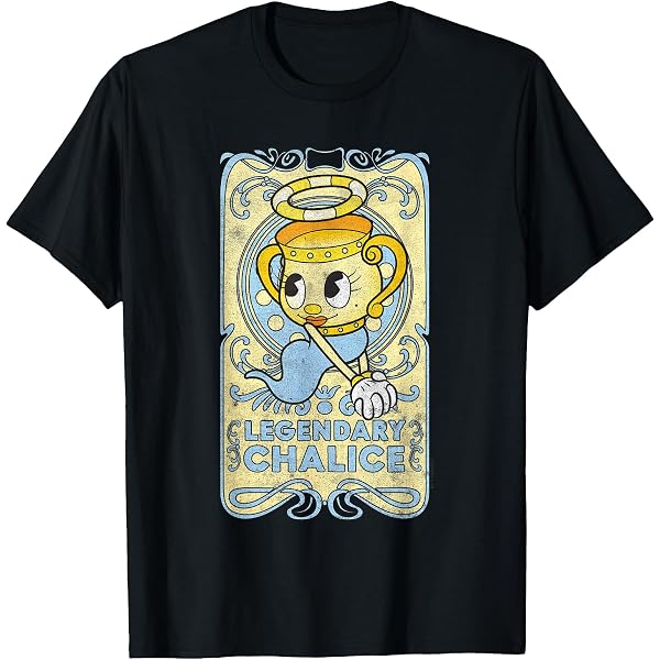 Amazon.com: Cuphead Show! Ms. Chalice Turn up The Charm T-Shirt