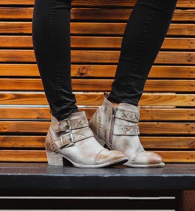 dune buckle ankle boots