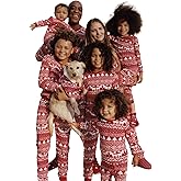 Neufigr Family Christmas Pajamas Matching Sets, Christmas PJs Long Sleeves Sleepwaear Holiday Family Loungewear Sets