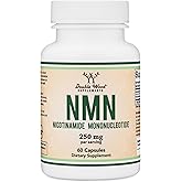Double Wood Supplements NMN (Nicotinamide Mononucleotide) 250mg, 60 Capsules - 30 Servings, Gluten Free