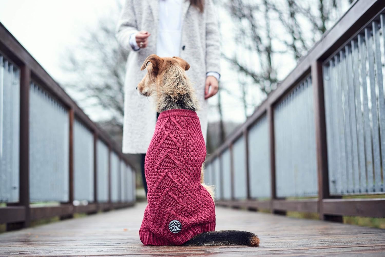 HUNTER Malmo Dog Pullover, 30 cm, Bordeaux - Image 5
