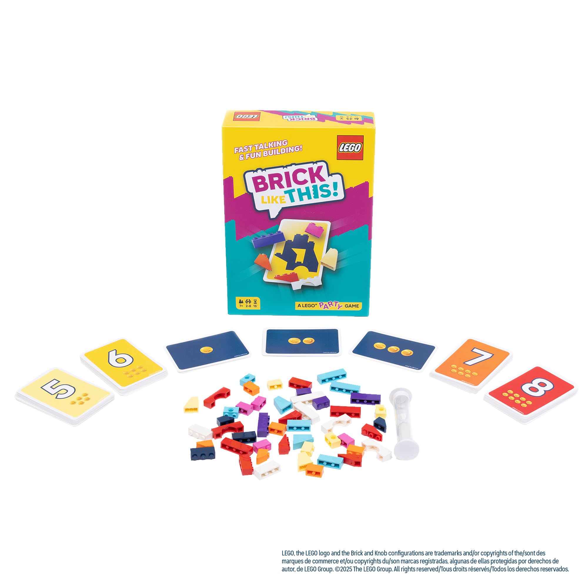Brick Like This! The Official Lego Party Game - A Fast, Fun Building Game for Families, Kids, Teens & Adults, Ages 7+, 2-8 Players, 15 Minute Playtime