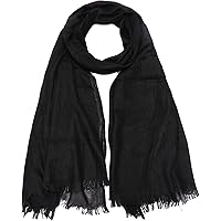 THEHAOTAO Summer Cotton Blend Crinkle Lightweight Soft Long Scarf