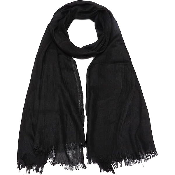 THEHAOTAO Women's Cotton Blend Scarves Light Soft Solid Long