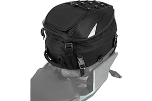 Motorcycle Seat/Tail Bag - Dual Use Backpack Waterproof Motorbike Helmet Storage Bags for Luggage Motorcycle Dirt Bike Access