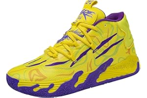 didopery Men's Lace Up High Top Basketball Shoes Chinese Style Breathable Non Slip Outdoor Sneakers Cushioning Workout Shoes for Fitness Training Athletic