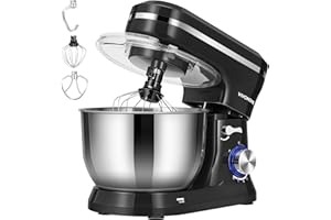 VIVOHOME Stand Mixer, 4.75 Quart Electric Tilt-Head Kitchen Mixer with Bowl, 8-Speed Food Mixer for Baking, Bread, and Cakes,