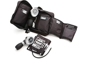 ADC Multikuf 731 3-Cuff EMT Kit with 804 Portable Palm Aneroid Sphygmomanometer, Small Adult, Adult and Large Adult Blood Pre