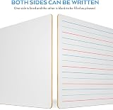 Nicpro 2 Pack Mini Whiteboard A4 22x30 cm Double Sided Lapboard with 8 Pens view 3