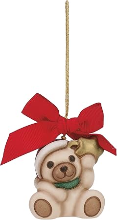 Addobbi Natalizi Thun.Thun Addobbo Per Albero Di Natale Teddy Con Stellina Mini Ceramica H 5 Cm Linea I Classici Amazon It Casa E Cucina