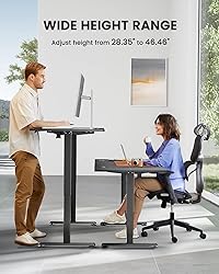 ErGear Height Adjustable Electric Standing Desk, 63