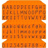 PEGZ Alphabet Stamps Orange Crush Font 1/4" Medium Size 84 Piece Bundle