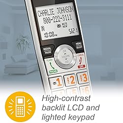 AT&T CL83507 DECT 6.0 5-Handset Cordless Phone for