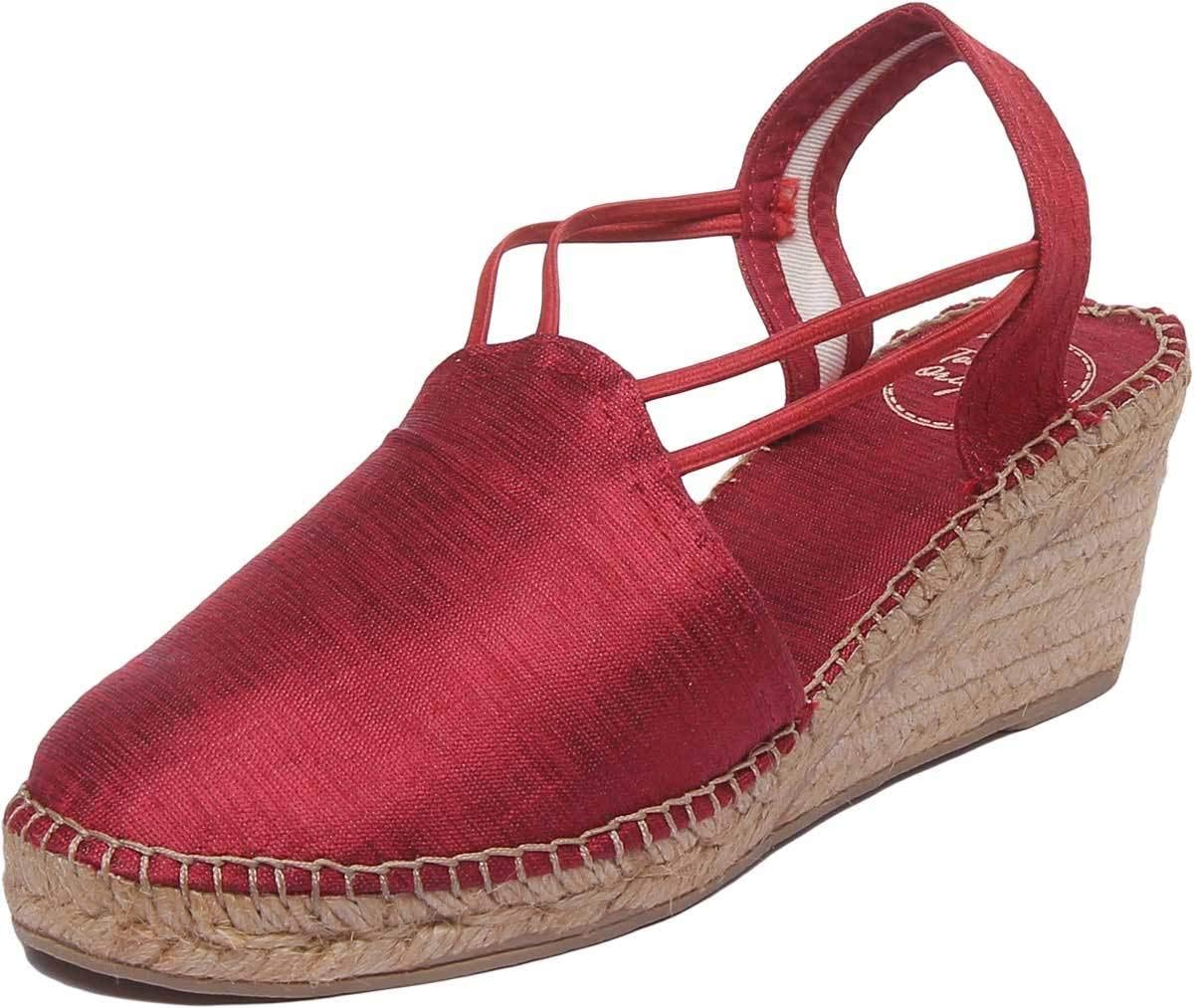Turia Womens Canvas Espardrilles in Natural