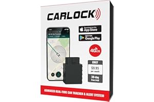 CarLock Anti Theft Car Device - Real Time 4G Car Tracker & Alarm. Comes with Device & Phone App. Easily Tracks Your Car in Re