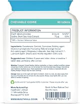 Health4All Sea Kelp Iodine 75µg 90 Chewable TabletsKids 3+ UK view 8
