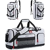 BAGSMART Gym Bag for Women & Men, Sports Travel Duffel Backpack with Shoe Compartment Laptop Compartment, Water Resistant Carry On Weekender Bag for Airplane