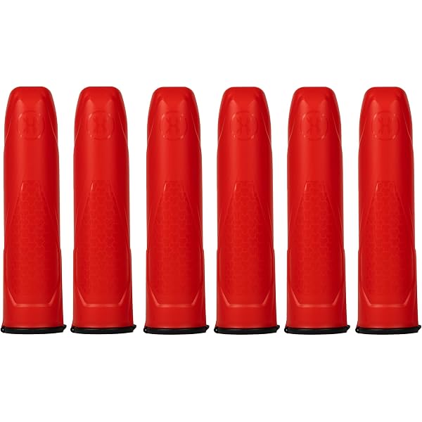 Dye Alpha Paintball Pods – Red, 150 Round Capacity, 6-Pack