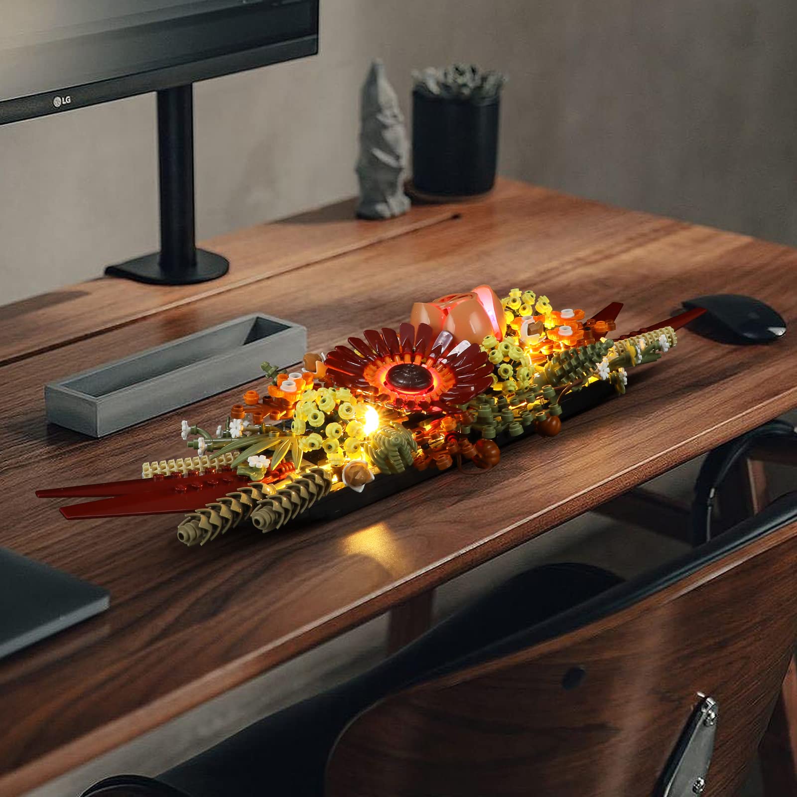 LIGHTAILING Light for Lego- 10314 Dried Flower Centerpiece - Led Lighting Kit Compatible with Lego Building Blocks Model - NOT Included The Model Set